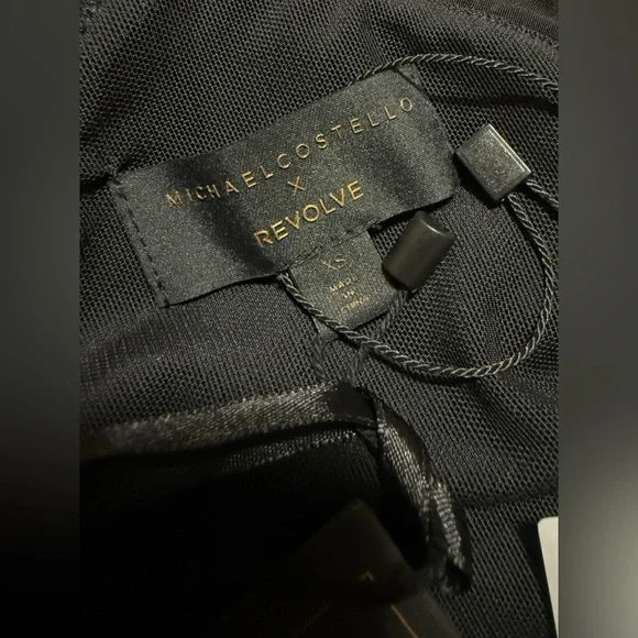 Michael Costello x Revolve Magnolia Cropped Top in Black - Picture 7 of 7